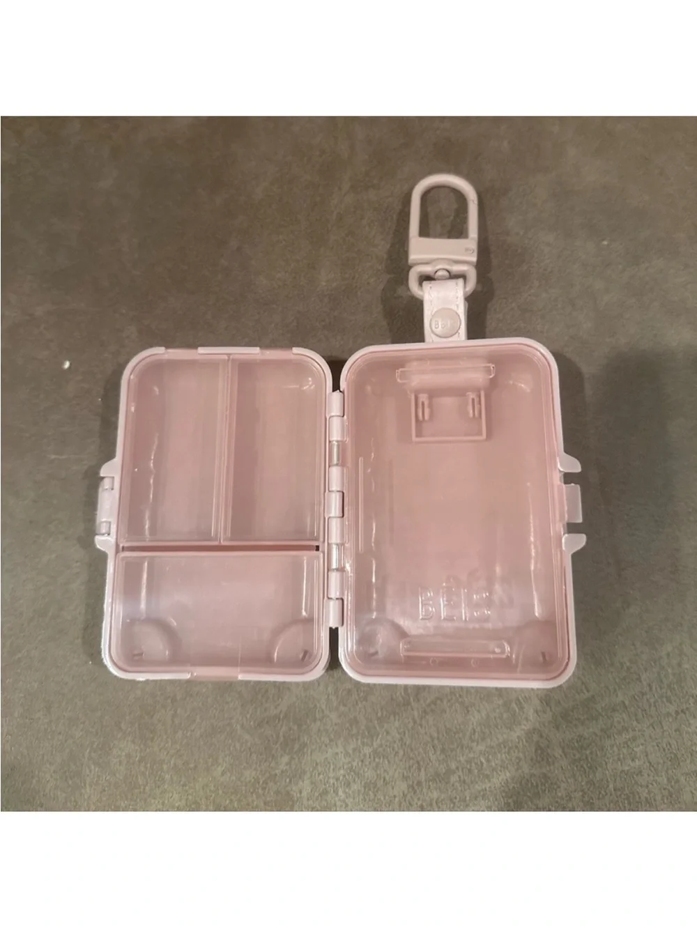 BEIS atlas pink Mini Suitcase Key & AirPod Holder with Clip
